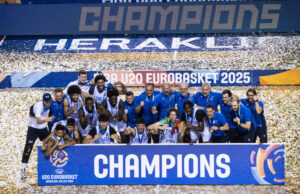 Fiba U20 Eurobasket 2025: Italia Campione d’Europa. Battuta la Lituania 83-66, Ferrari MVP del torneo
