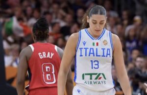 FIBA Women’s World Cup: Una straordinaria Italia cede solo nel finale alle campionesse USA